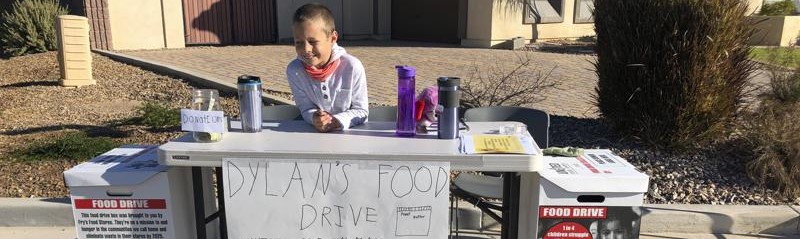 Arizona Third-grader Holds Food Drives to Help in Pandemic